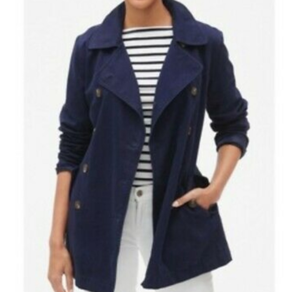 Blue Gap trench coat